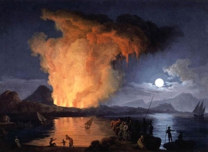 Pierre-Jacques Volaire, View of the Eruption of Mount Vesuvius, ca. 1770.